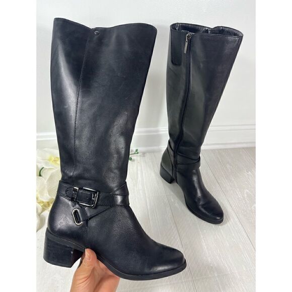 Anne Klein Black Jacoba Riding Boot size 6 - Picture 1 of 11
